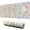 Multicolor Paisley Pattern, variant on Long Mouse Pads for Desk,Orange Boho Geometric and Plant Pattern Desk Mats on Top Of Desks, Desk Mouse Pad Extra Large with 3mm Non-Slip Base and Stitched Edge for Gaming,Office,Work,Home 31.5"x11.8"