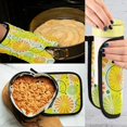 thumbnail image 5 of Lemon Oven Glove and Pot Holder Set Heat Resistant 428°F Fruit Oven Mitt Potholders Non-Slip 2-Piece Washable Safe Mats Cooking Baking Accessories Kitchen Decor, 5 of 5
