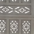 thumbnail image 3 of vidaXL Hand carved 5-Panel Room Divider Grey 200x165 cm Solid Mango Wood, 3 of 5