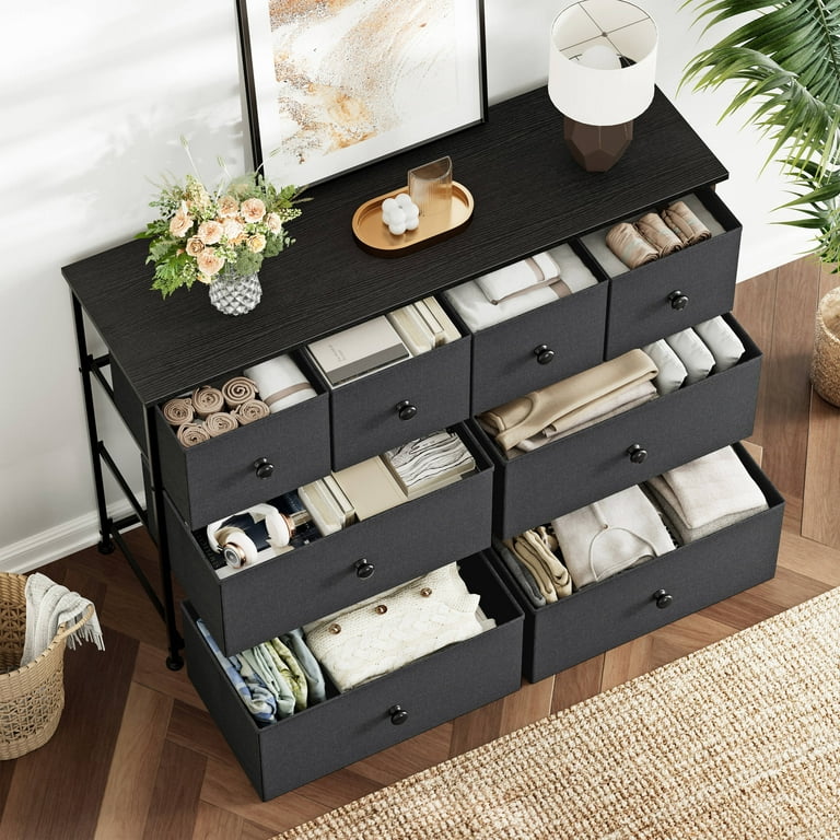 GUNAITO 8 Drawer Dresser for Bedroom Chest of Drawers Fabric