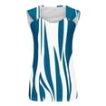 thumbnail image 4 of Plus Size Tank Top For Women Sleeveless Dragonfly Graphic V Neck Ring Straps Womens Blouses Dressy Casual Casual Funny Classic Fit Summer Tank Top b-Blue M, 4 of 4