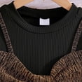 thumbnail image 6 of Girls Brown Long Sleeve Party Dress with Ruffles & Sparkly Metallic Skirt, Faux Two Piece Holiday Outfit for Kids & Kids 3-10 Years,Size 5 T, 6 of 9