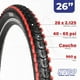 thumbnail image 2 of Llanta para Bicicleta R26 x2.125 Negro Doble Linea Roja M, 2 of 4