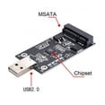thumbnail image 4 of Xiwai Enclosure Mini PCI-E mSATA to USB 2.0 External SSD PCBA Conveter Adapter Pen Driver Card without Case, 4 of 7