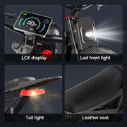 Deepower Electric Dirt Bike for Adults, 3000W-Peak 40MPH Electric Motorcycle, 48V 32AH Battery, 80 Miles Long Range, 25x4.0 Fat Tires, 7-Speed, Hydraulic Brakes & Dual Suspension
