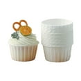 thumbnail image 5 of Jkapagzy 50 Pcs Newspaper Style Cupcake Liner Baking Cup for Wedding Party Tulip Cup Cupcake Muffin Wrapper Cake Paper Oilproof F4M0, 5 of 9