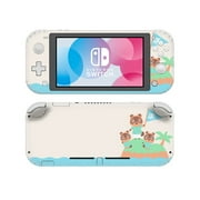 Nintendo Switch Lite Sticker Skin Decals Animal Crossing, Cute Cartoon Full Body Wrap Anti Scratch, Cover for Joy-Con, NS Console Switch Lite Accessories (Cute Tom Nook, Timmy & Tommy with Logo)