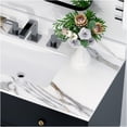thumbnail image 3 of JERFIT 43" White Marble Vanity Top with Undermount Sink, 4" Backsplash, Pre-Drilled Faucet Holes, Waterproof & Stain Resistant Sintered Stone for Bathroom, 3 of 8