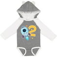 thumbnail image 3 of Inktastic Rocket Space ship Happy Second Birthday Boys or Girls Long Sleeve Baby Bodysuit, 3 of 5