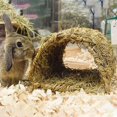 thumbnail image 2 of Casa de Hierba Túnel Conejera Choza Tejida para Echarse o Dormir Comestible Chew Home Conejos y Animales Pequeños, 2 of 5