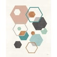 thumbnail image 2 of Charron, Veronique 12x14 White Modern Wood Framed Museum Art Print Titled - Abstract Geo III, 2 of 4