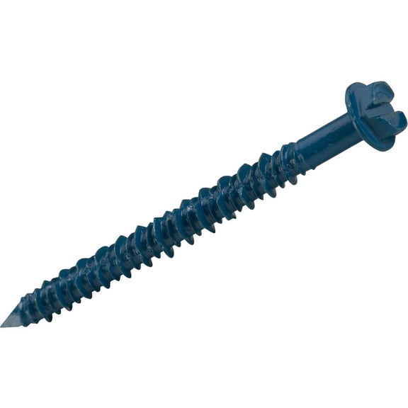 Hillman 3/16 In. x 1-1/4 In. Hex Washer Tapper Concrete Screw Anchor (100-Count)
