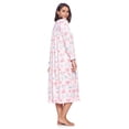 thumbnail image 2 of Casual Nights Women's Long Floral & Lace Henley Nightgown, 2 of 4