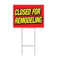 thumbnail image 1 of Closed For Remodeling (18" x 24") Yard Sign, Includes Metal Step Stake, 1 of 6