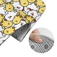 thumbnail image 5 of Honeii Cartoon Chicken Pattern Bathroom Anti-Skid Pad Bathroom Mat Vintage Seamless Pattern Not-Slip Toilet Rug Set, 5 of 6
