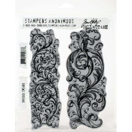 UPC: 0787790002338 | Tim Holtz Cling Stamps 7 x 8.5 Baroque
