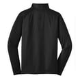 thumbnail image 6 of Mens Sport Wick Stretch 1/2 Zip Polyester/Spandex Pullover Black XS, 6 of 7