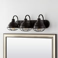 thumbnail image 6 of JONATHAN Y Levi 24.5" 3-Light Industrial Farmhouse Iron LED Vanity, Oil Rubbed Bronze, 6 of 9