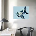 thumbnail image 4 of Orinice  Koi Fish Poster - Retro Aquatic Print - Ocean Art - Fish Art - Sea Art - Marine Life Art - Abstract Art - Chic Boho Art - Ocean or Beach House Nautical Decor  20x16in, 4 of 6