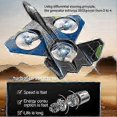 thumbnail image 3 of 26-27 V17 Jet Fighter Stunt RC Airplane,Newest RC Plane, 2.4GHz Remote Control Airplane, 360 Stunt Spin Remote & Light RC Airplane, Drop-Resistant Fig, 3 of 5