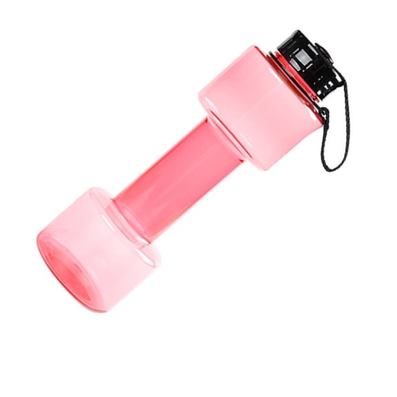 Water Bottle, 700ml Dumbbell Shaped Water Bottle Leak Proof Lid Exercise Sport Water Bottle Fitness Gym Training Cup