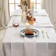 thumbnail image 7 of ZXNYH Linen Hemstitch Table Cloth, 100% Stonewashed French Linen Table Cloths for 6-Foot Rectangle Tables, Washable Thanksgiving Tablecloths, Decorative Halloween Table Cloth (White, 60 * 120”), 7 of 7