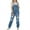 Light Blue, variant on utcoco Adjustable Straps Women's Ripped Distressed Denim Denim Pants