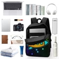thumbnail image 5 of Geometry Dash Backpack 17 Inch Shoulder Bag Sturdy Laptop Backpack Daypack for Men Women Travel School, 5 of 8