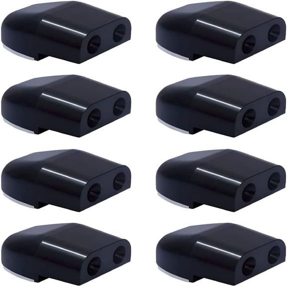 GJX 8Pcs Deer Whistles for Car Dual Construction Black