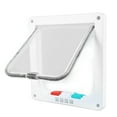 thumbnail image 3 of Puerta con solapa para gatos Bling Bling Interior Exterior con cerradura poco ruido color blanco, 3 of 12