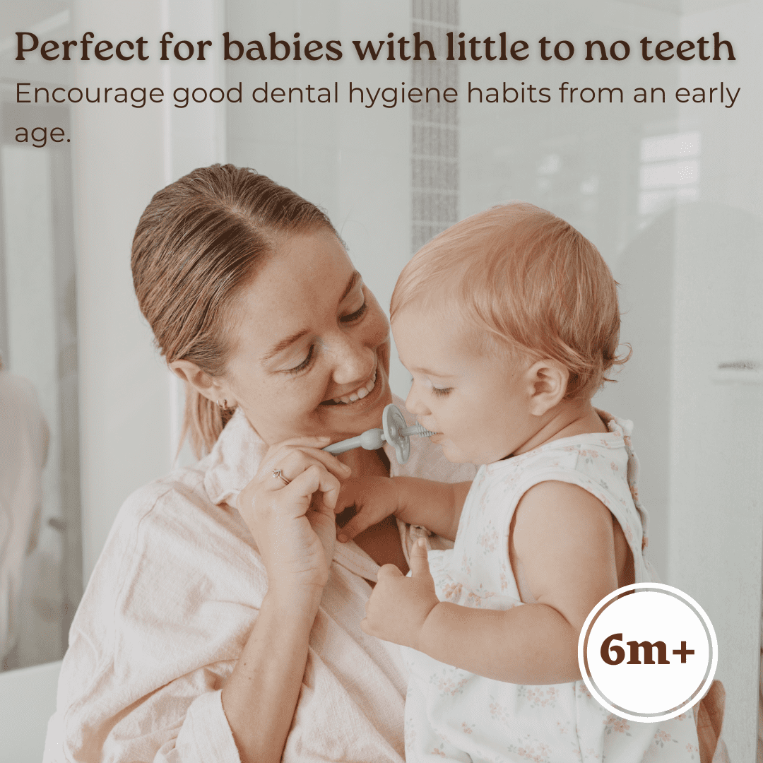 Haakaa 360 Silicone Baby Toothbrush Teether (Pink)