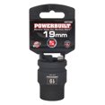 thumbnail image 2 of Powerbuilt 3/4" Dr. 6 Pt. Metric Impact Socket 19mm Chromoly Steel - 647386, 2 of 2