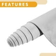 thumbnail image 5 of Unique Bargains 150x Suede Headliner Fabric 12"x57" Foam Back for Car Interior Roof Repair Light Gray 22" L × 57" W, 5 of 8