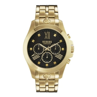 Versus Versace Chronograph Lion Gold-Tone Bracelet Watch, 44mm