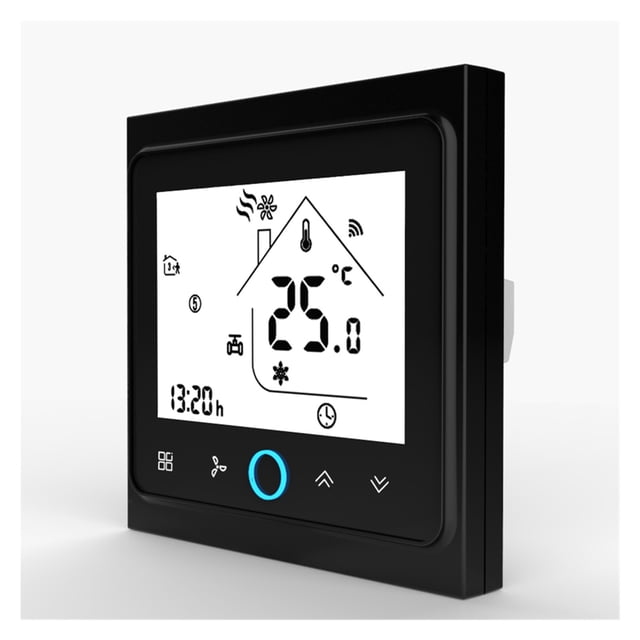 4 Pipe WiFi Smart Central Air Conditioner Thermostat Temperature Controller 3 Speed Work ,Easily DIY