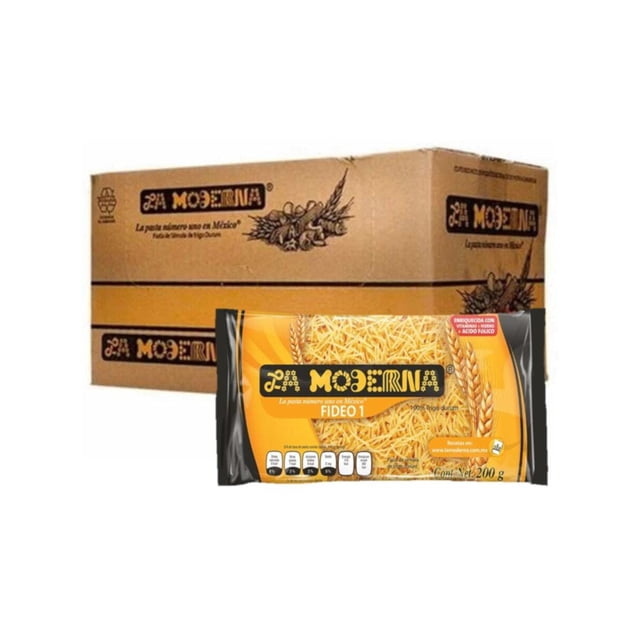 Pack de 20 Sopa para Pasta La Moderna Fideo #1 200 gr La Moderna Fideo #1