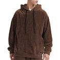 thumbnail image 6 of Admvng Mens Hoodie Sweatshirt Drawstring Long Sleeve Breathable Solid Casual Pullover Tops, 6 of 6