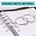 Unique Bargains, Loose Leaf Binder Rings, 1 Inch, Steel, Silver ...