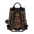 thumbnail image 2 of FORMRS Women's Travel Backpack Purse Anti-Theft Hidden Pockets Casual Shoulder Bag, Purple Leopard Pattern, 2 of 7