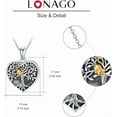 thumbnail image 4 of AOBOCO Tree of life Photo Locket Necklace That Holds Picture 925 Sterling Silver Cute Cat Dog Locket Pendant Necklace for Women, 4 of 10