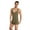 Green, variant on Men's Bodysuit Sliding Fitness Shapewear - Sleeveless, Round Neck, Cotton/Spandex Blend, Wrestling/Sport Support - S-XL Sizes