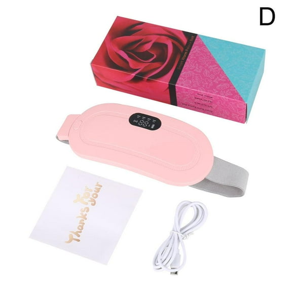 Portable Menstrual Heating Pad Waist Belt for Period Cramp Relief Massage Lot K4 C2Q7