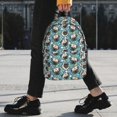 thumbnail image 2 of Lukts PUG HEAD And Flower Pattern 15 Inch Student Backpack, Waterproof Laptop Backpack with Adjustable Shoulder Straps, Lightweight Travel, Campus Backpack, Unisex, 2 of 6