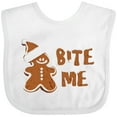 thumbnail image 3 of Inktastic Bite Me Gingerbread Boys or Girls Baby Bib, 3 of 4