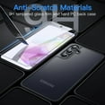 thumbnail image 5 of JETech 3 in 1 Matte Case for Samsung Galaxy A35 5G with 2-Pack Tempered Glass Screen Protector, Translucent Frosted Shockproof Phone Cover with Camera Protection (Black), 5 of 6