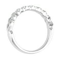 thumbnail image 2 of 10K White Gold Diamond Braided Band Ring (1/5 Carat) - IGI Certified (Ring Size 8.5), 2 of 7