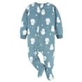 thumbnail image 4 of Gerber Baby and Toddler Neutral Microfleece Blanket Sleeper Pajamas, 2-Pack, Sizes 0/3 Months -5T, 4 of 7