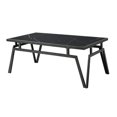 thumbnail image 2 of Howie Ensemble de 3 Pcs Table Basse et Bout de Canapé - Pierre Frittée Noire - Bronze, 2 of 6