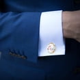 thumbnail image 4 of Valentine's Day Stainless Steel Cufflink Set for Dress Shirts - for Formal Events, 4 of 6