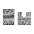 thumbnail image 3 of Better Trends Bath Rug Set 2 Piece Bath Mat Non Slip Micro Polyester Bathroom Floor Set, Shower, Tub, Casablanca Collection – (Gray), 3 of 7